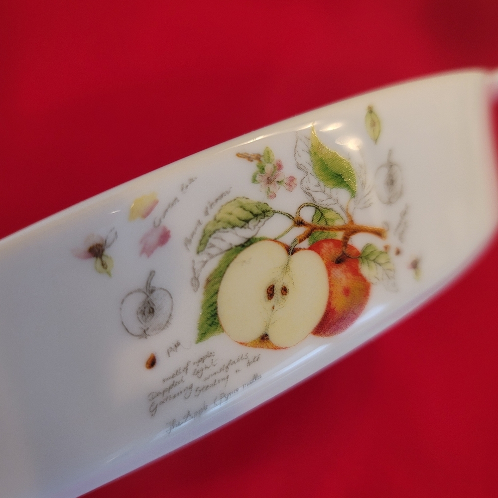 NWOT Oval Baking Dish Kent Pottery New Fruit Collection Apple Oblong Casserole - Picture 4 of 12